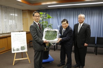 ちちぶ JAちちぶ園芸部会県知事表敬訪問 R5.4.26 ヨコ１